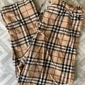Burberry Drawstring Cotton Pants